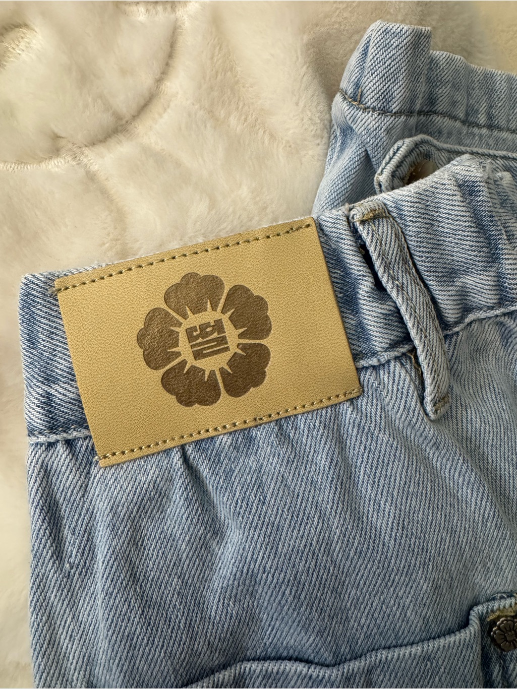 Sundae School Sky Blue Hanbok Denim Pants — image 5 of 6